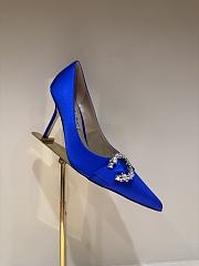 Fortok JIMMY CHOO Melva 90 Pumps Blue 7cm/9cm - 4