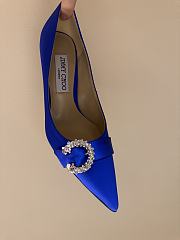 Fortok JIMMY CHOO Melva 90 Pumps Blue 7cm/9cm - 2
