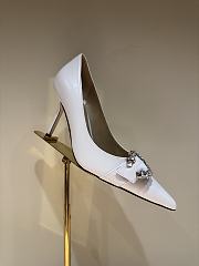 Fortok JIMMY CHOO Melva 90 Pumps White 7cm/9cm  - 2