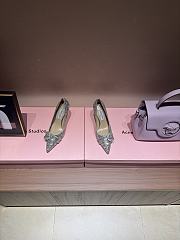 Fortok JIMMY CHOO Melva 90 Pumps Glow In The Dark Silver 7cm/9cm - 1