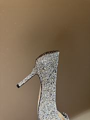 Fortok JIMMY CHOO Melva 90 Pumps Glow In The Dark Silver 7cm/9cm - 6