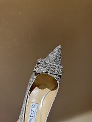 Fortok JIMMY CHOO Melva 90 Pumps Glow In The Dark Silver 7cm/9cm - 2