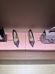 Fortok JIMMY CHOO Melva 90 Pumps Glow In The Dark Purple 7cm/9cm - 1