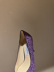 Fortok JIMMY CHOO Melva 90 Pumps Glow In The Dark Purple 7cm/9cm - 6