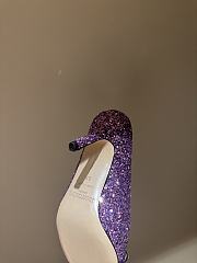 Fortok JIMMY CHOO Melva 90 Pumps Glow In The Dark Purple 7cm/9cm - 4