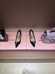 Fortok JIMMY CHOO Melva 90 Pumps Suede Black 7cm/9cm - 1
