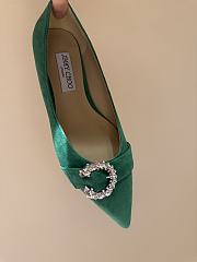 Fortok JIMMY CHOO Ballet Suede Green  - 4