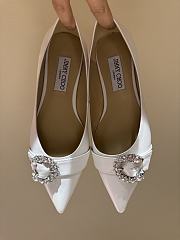 Fortok JIMMY CHOO Ballet Leather White - 5