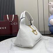 Fortok Gucci Softbit medium top handle bag White leather 27.5 x 21 x 16 cm - 6