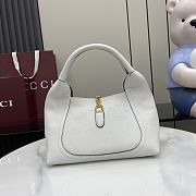 Fortok Gucci Softbit medium top handle bag White leather 27.5 x 21 x 16 cm - 5