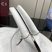 Fortok Gucci Softbit medium top handle bag White leather 27.5 x 21 x 16 cm - 4