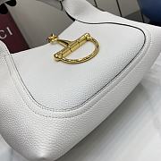 Fortok Gucci Softbit medium top handle bag White leather 27.5 x 21 x 16 cm - 2