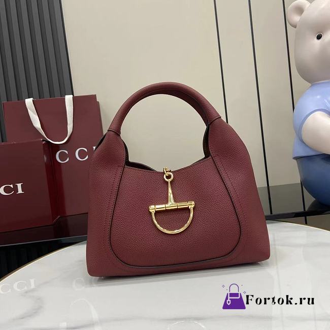 Fortok Gucci Softbit medium top handle bag Rouge leather 27.5 x 21 x 16 cm  - 1