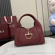 Fortok Gucci Softbit medium top handle bag Rouge leather 27.5 x 21 x 16 cm  - 1