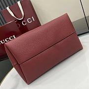 Fortok Gucci Softbit medium top handle bag Rouge leather 27.5 x 21 x 16 cm  - 5