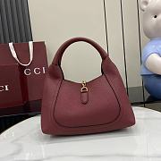 Fortok Gucci Softbit medium top handle bag Rouge leather 27.5 x 21 x 16 cm  - 3