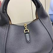 Fortok Gucci Softbit medium top handle bag Black leather 27.5 x 21 x 16 cm - 6