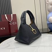 Fortok Gucci Softbit medium top handle bag Black leather 27.5 x 21 x 16 cm - 5