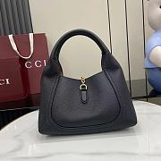 Fortok Gucci Softbit medium top handle bag Black leather 27.5 x 21 x 16 cm - 4