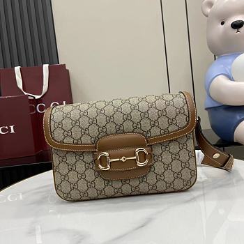 Fortok Gucci Horsebit 1955 Brown 26 x 17.5 x 10 cm