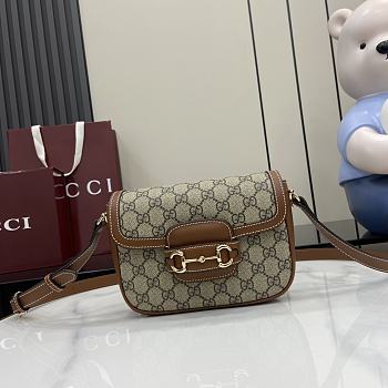 Fortok Gucci Horsebit 1955 Brown 20 x 14.5 x 5 cm