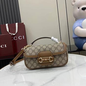 Fortok Gucci Horsebit 1955 Brown 22. x 12.5 x 5.5 cm
