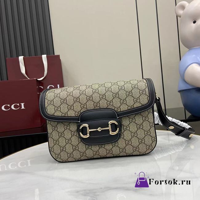 Fortok Gucci Horsebit 1955 Black 26 x 17.5 x 10 cm - 1