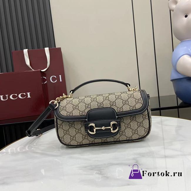 Fortok Gucci Horsebit 1955 Black 22. x 12.5 x 5.5 cm - 1