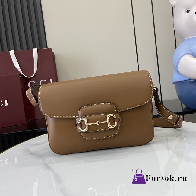 Gucci Horsebit 1955 Soft shoulder bag Brown 26 x 17.5 x 10 cm - 1