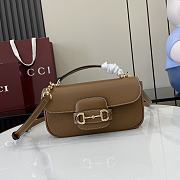Gucci Horsebit 1955 Soft shoulder bag Brown 22.5 x 12.5 x 5.5 cm - 1