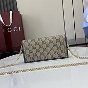 Fortok GUCCI Horsebit 1955 Wallet With Chain Black 19 x 10 x 4 cm - 3