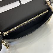 Fortok Dior D-Sire My AbCDior Bag Black Macrocannage Crinkled Calfskin 30*20*13cm - 6