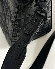 Fortok Dior D-Sire My AbCDior Bag Black Macrocannage Crinkled Calfskin 30*20*13cm - 3
