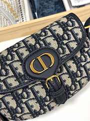Fortok Dior Bobby East-West Bag Blue Dior Oblique Jacquard 17.5*11*3.5cm - 2