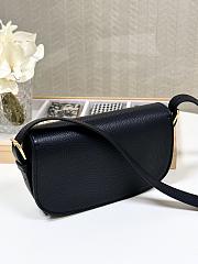 Fortok Dior Bobby East-West Bag Grained Calfskin Black 21*5*12cm - 6