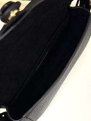 Fortok Dior Bobby East-West Bag Grained Calfskin Black 21*5*12cm - 2