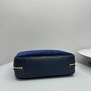 Fortok Miu Miu Beau corduroy top-handle bag Navy Blue 35 x 12cm x 22cm - 6