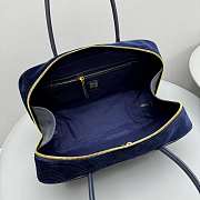 Fortok Miu Miu Beau corduroy top-handle bag Navy Blue 35 x 12cm x 22cm - 2