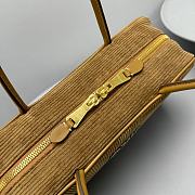 Fortok Miu Miu Beau corduroy top-handle bag Cinnamon 35 x 12cm x 22cm - 3