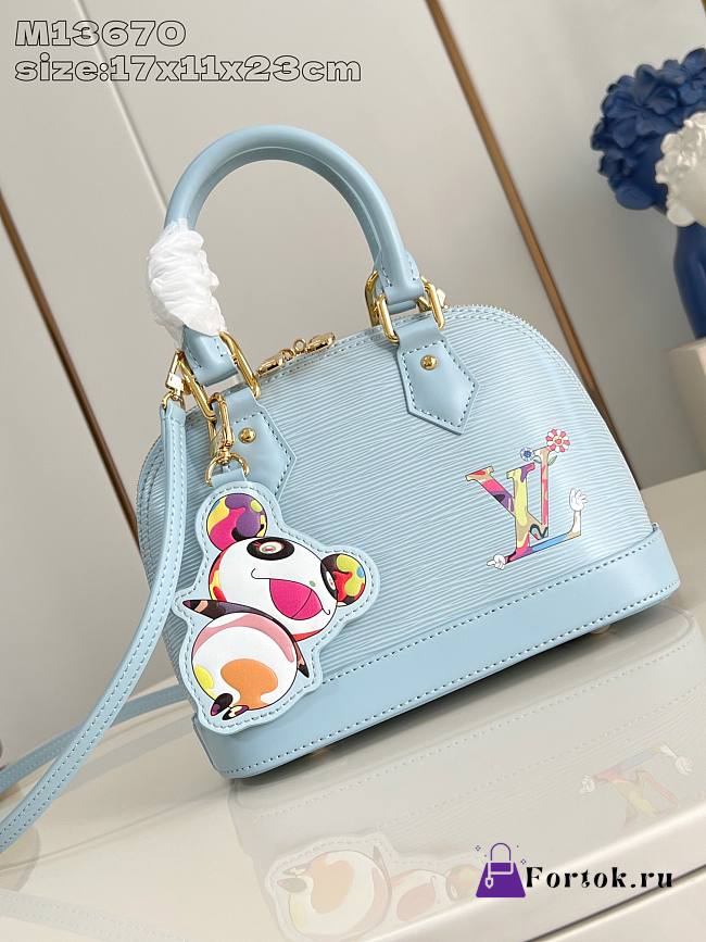 Fortok Louis Vuitton x TM Alma BB Wash Blue M14197 17 x 11 x 23 cm - 1