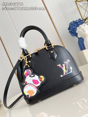 Fortok Louis Vuitton x TM Alma BB Black M13670 17 x 11 x 23 cm