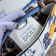 Fortok Dolce & Gabbana Sicily Majolica Print Bag 25X20X12 cm - 6