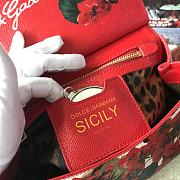 Fortok Dolce & Gabbana Sicily Floral Print Bag 25X20X 12 cm - 5