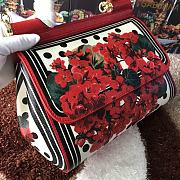 Fortok Dolce & Gabbana Sicily Floral Print Bag 25X20X 12 cm - 4