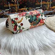Fortok Dolce & Gabbana Sicily Floral Print Bag 25X20X12cm - 4
