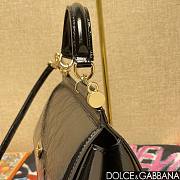 Fortok Dolce & Gabbana Sicily Bag in Black Patent Leather 20x16x8cm - 2