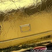Fortok Dolce & Gabbana Sicily Bag in Gold Patent Leather 20x16x8cm - 4