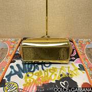 Fortok Dolce & Gabbana Sicily Bag in Gold Patent Leather 20x16x8cm - 2