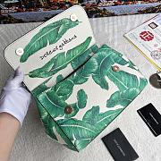 Fortok Dolce & Gabbana Miss Sicily Banana Leaf Print Bag 25X20X12cm - 6