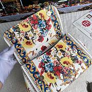 Fortok Dolce & Gabbana Sicily Floral Print Bag 25X20X 12cm - 5